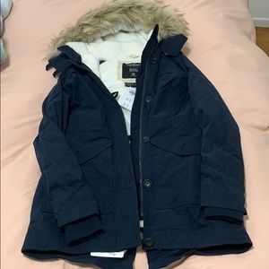 Hollister Navy blue winter coat